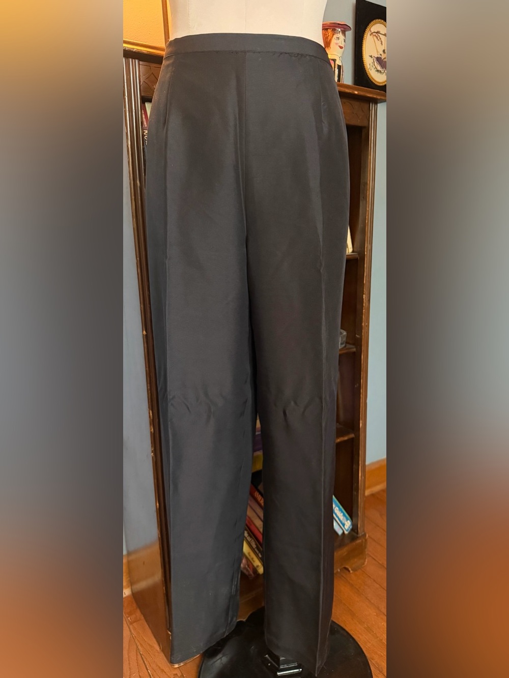 Robbie Bee Men's Black Dress Trousers
